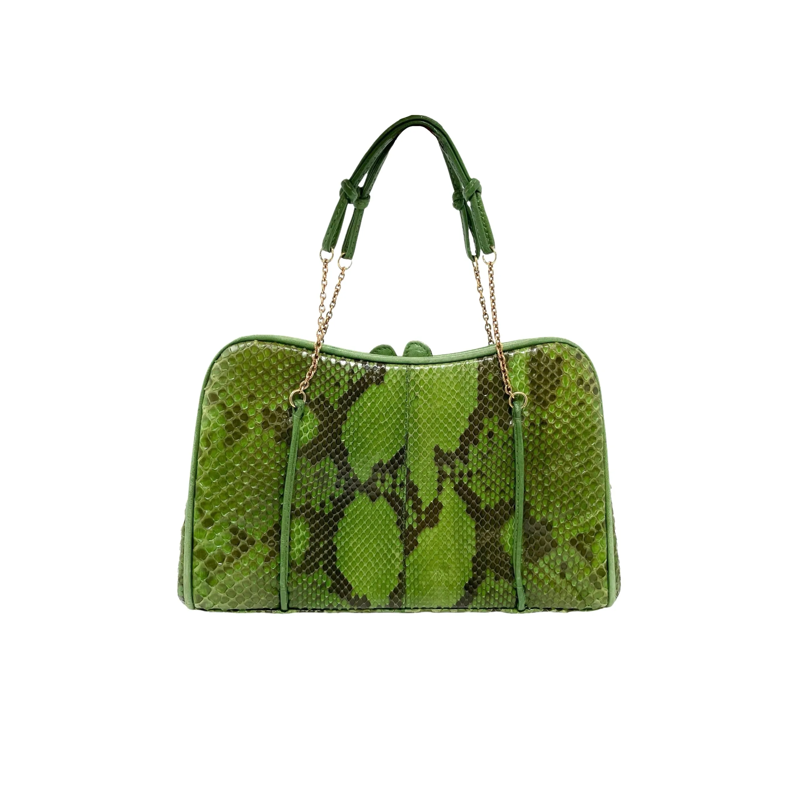Prada Green Snakeskin Mini Bag