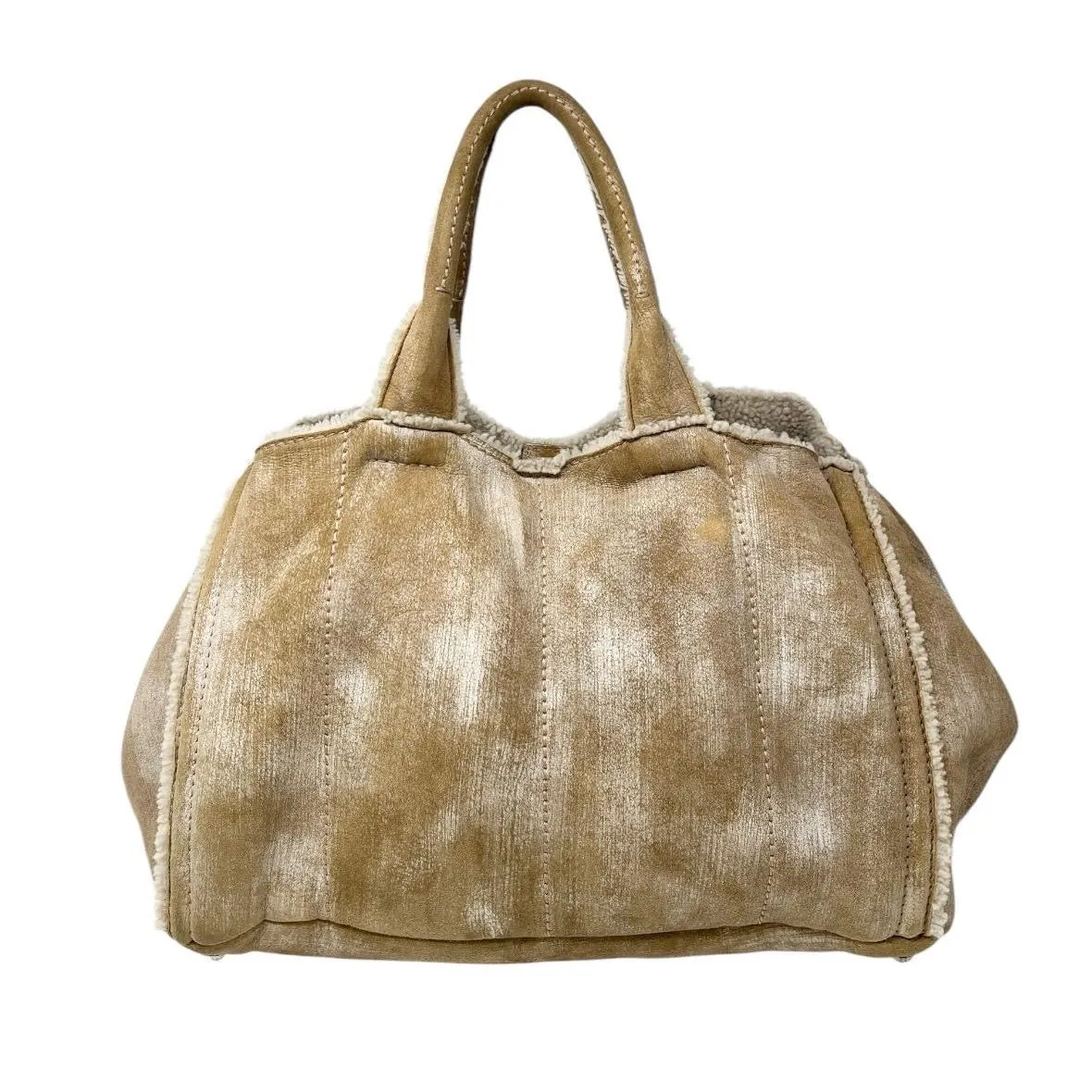 Prada Sherpa Logo Tote Bag