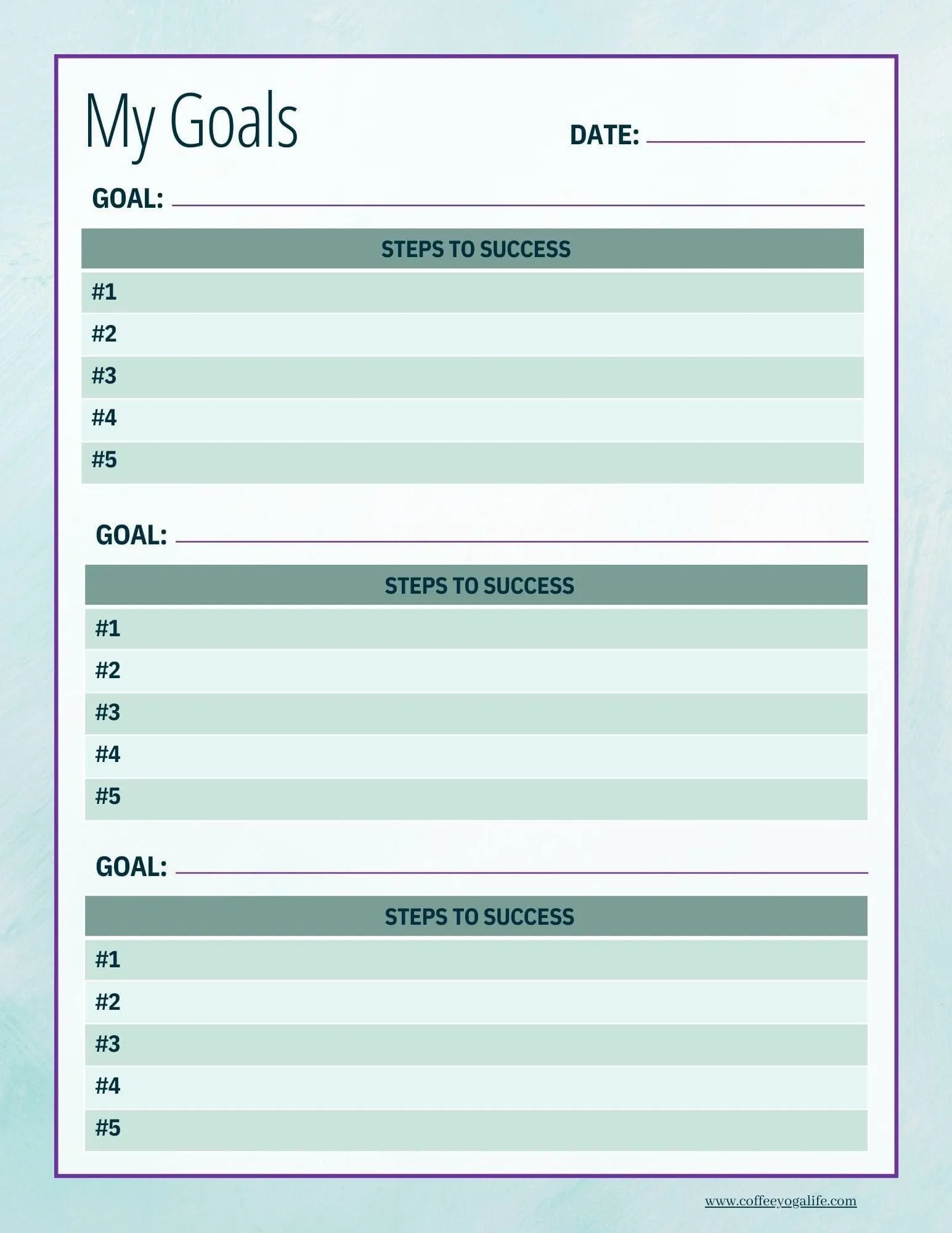 Printable Business Planner