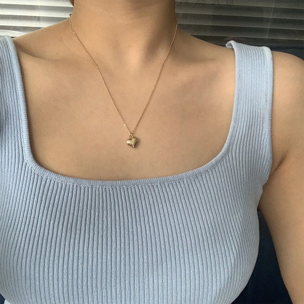 Puffy Heart Necklace