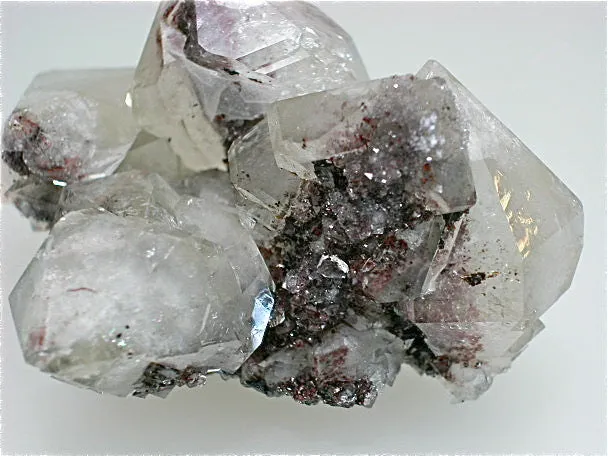 Quartz with Hematite Inclusions, Nikolaevskiy Mine, Dal'negorsk, Russia Small cabinet 3.5 x 4.5 x 6.5 cm $125. Online 11/16 SOLD