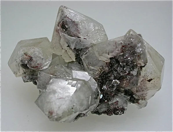 Quartz with Hematite Inclusions, Nikolaevskiy Mine, Dal'negorsk, Russia Small cabinet 3.5 x 4.5 x 6.5 cm $125. Online 11/16 SOLD