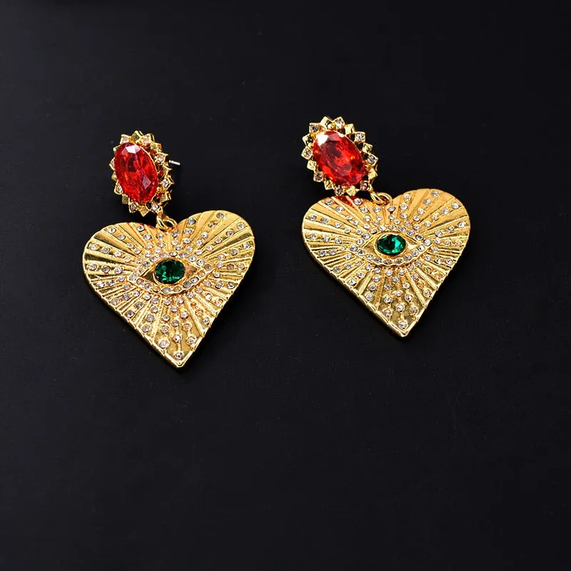 "$ACRED HEART" Earrings