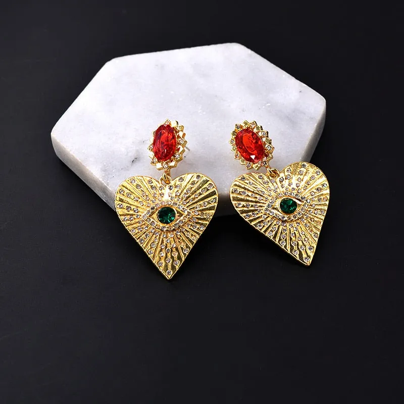 "$ACRED HEART" Earrings