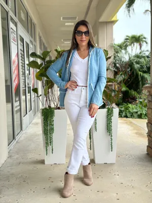 "Nata" Denim Blazer Jacket