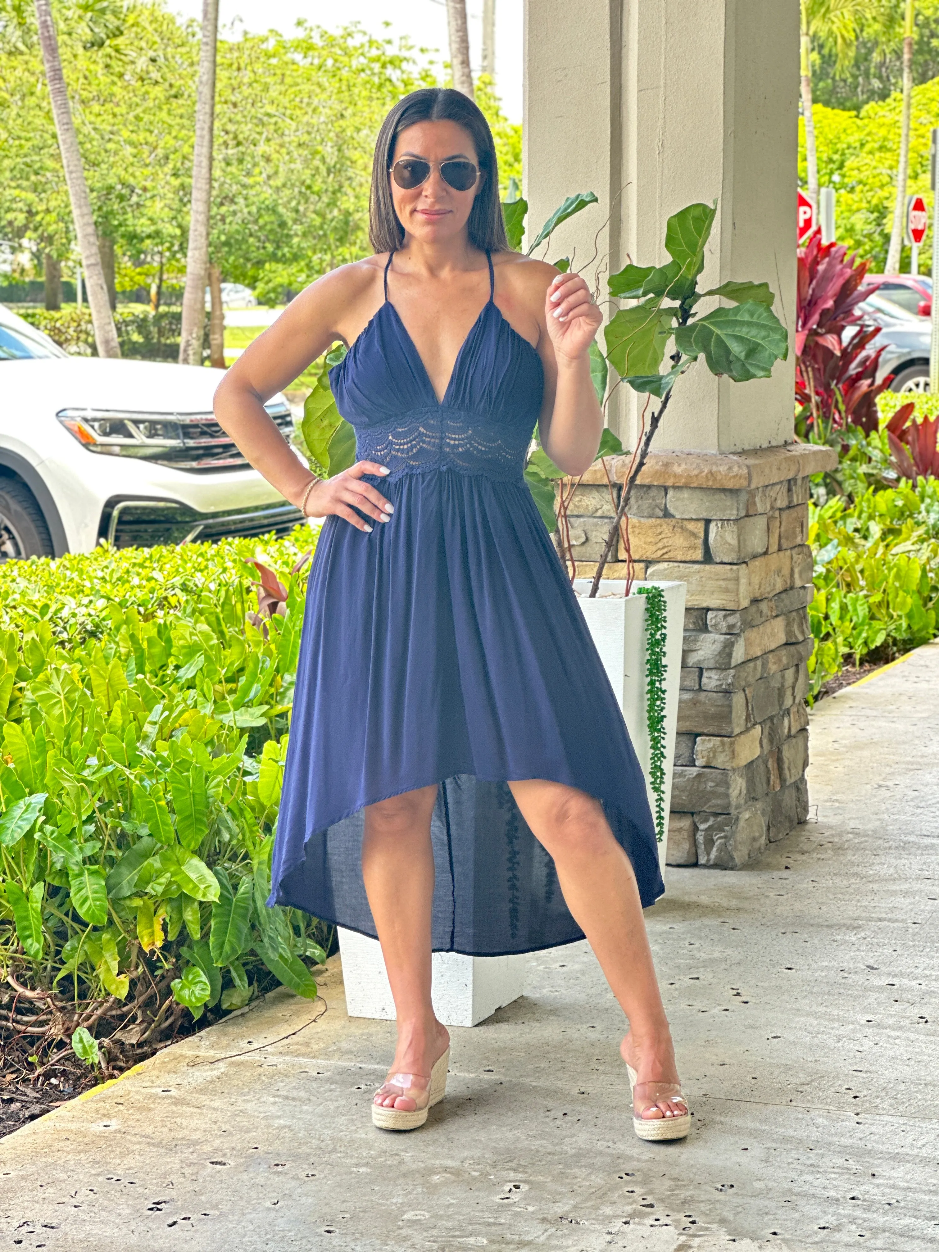 "Renatta" Sleeveless Long Back Dress