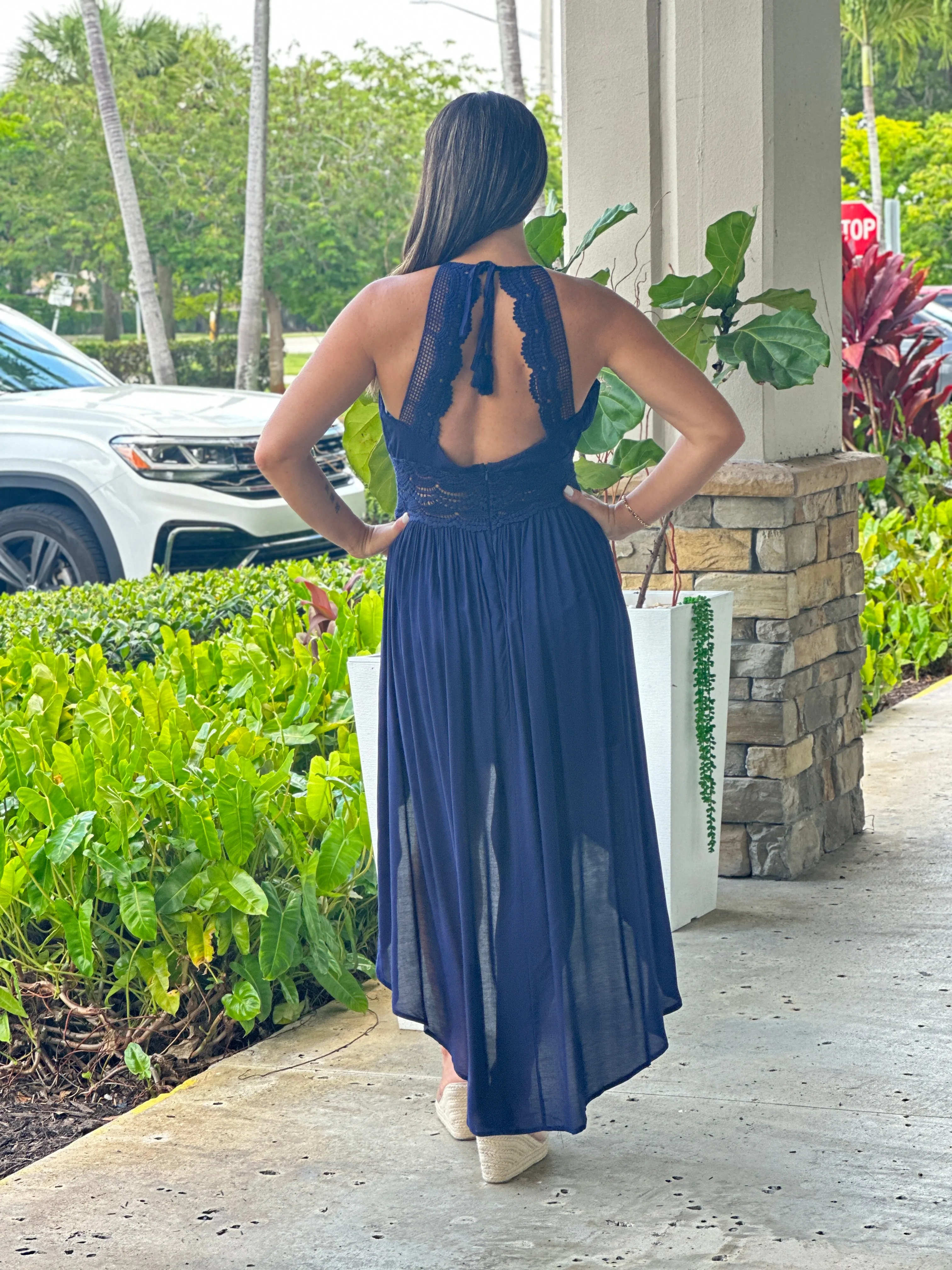 "Renatta" Sleeveless Long Back Dress