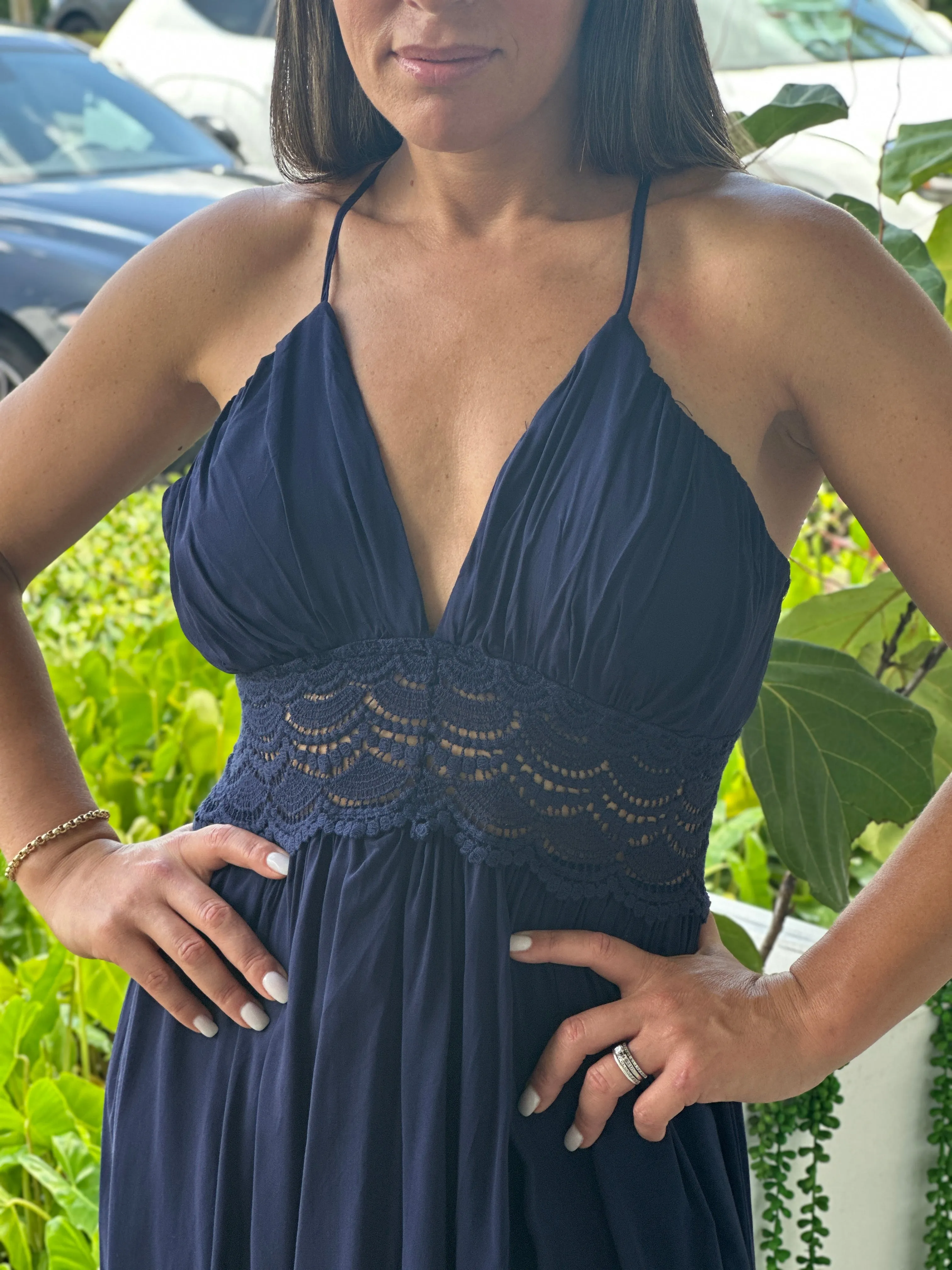 "Renatta" Sleeveless Long Back Dress