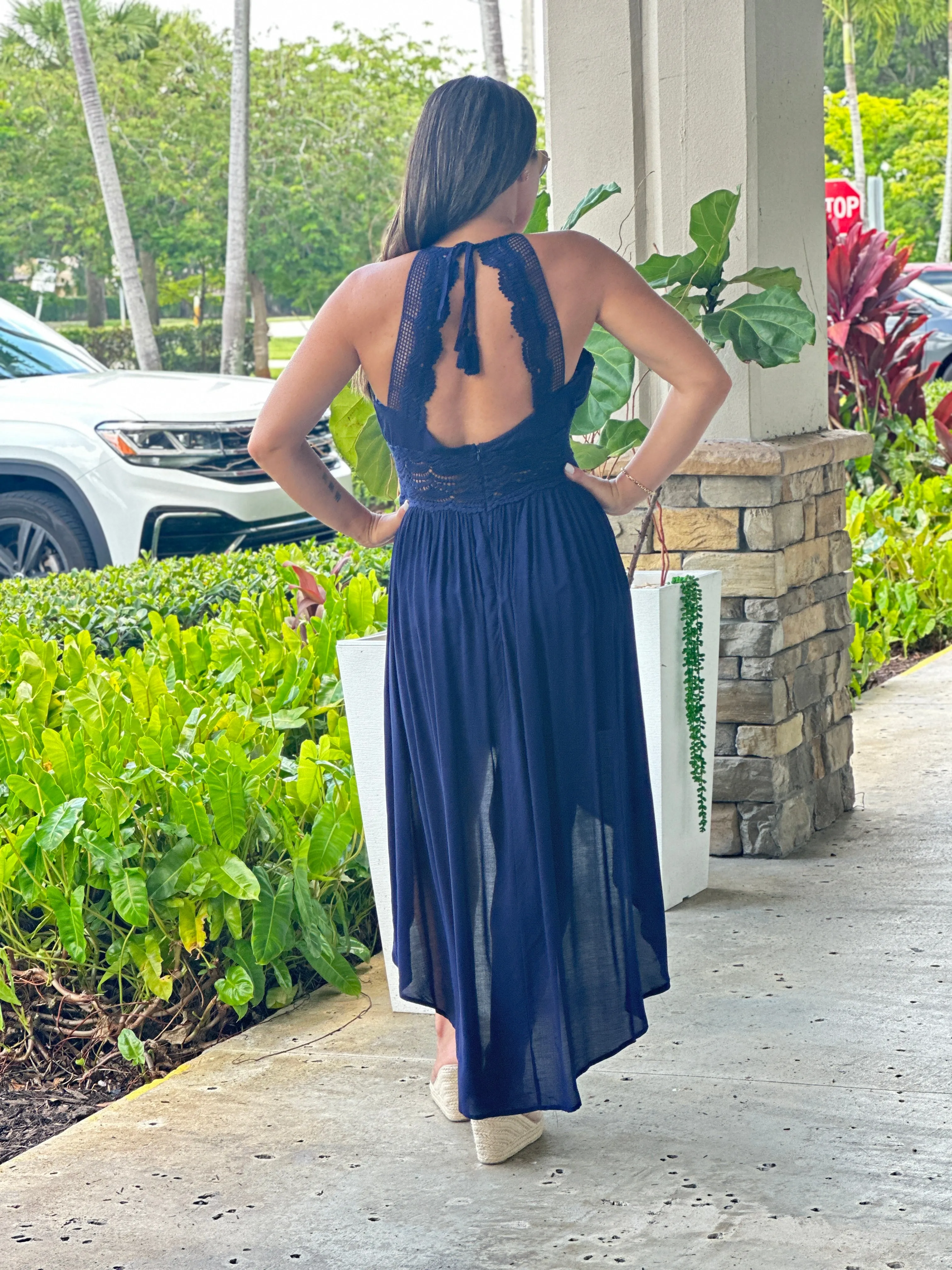 "Renatta" Sleeveless Long Back Dress