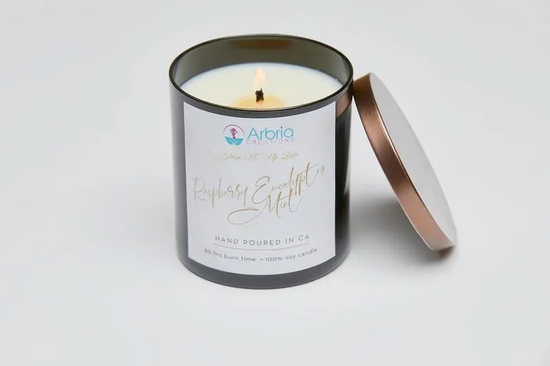 Raspberry Eucalyptus Mint Wine it Down Candle