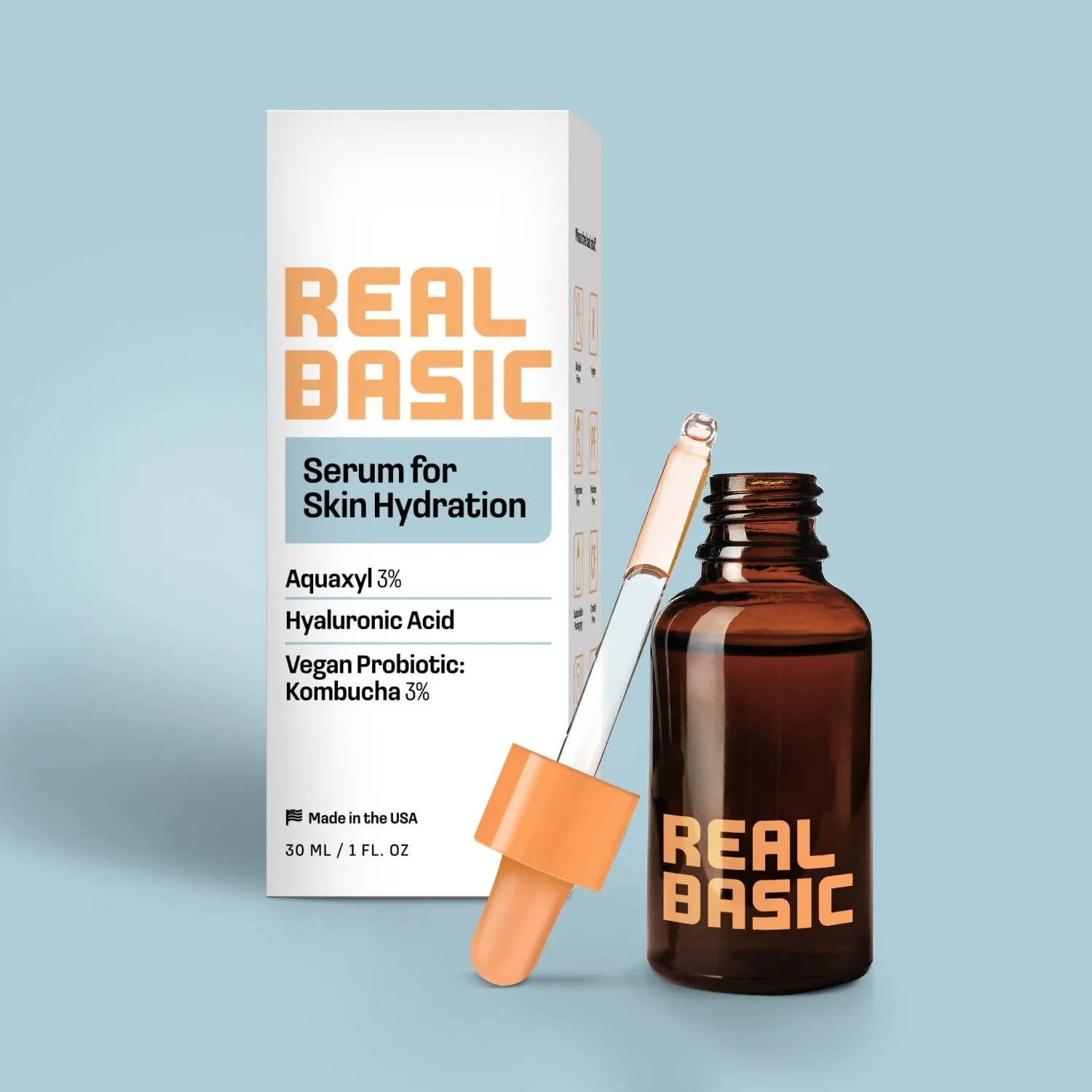 Real Basic Facial Serum for Skin Hydration 1 oz.