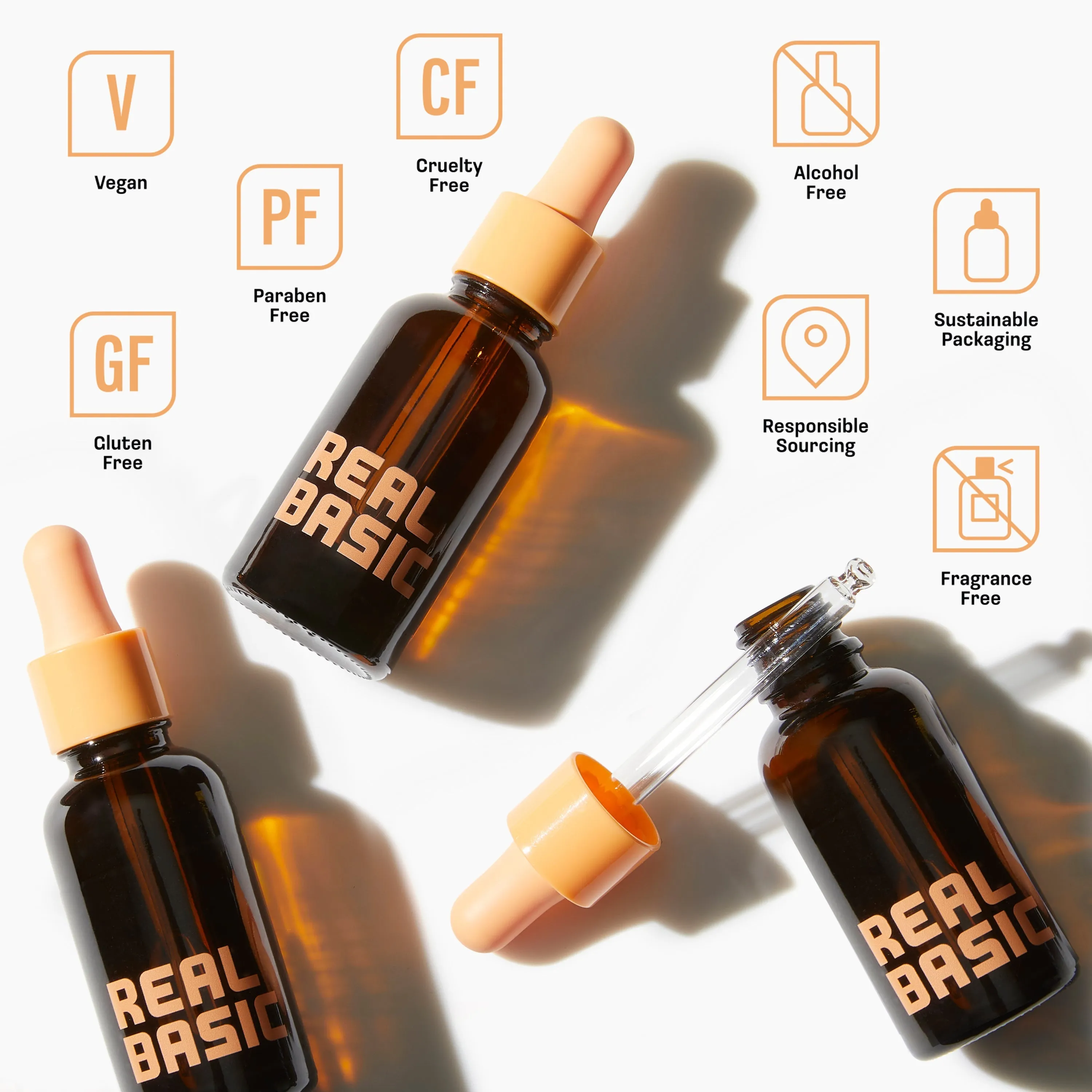 Real Basic Facial Serum for Skin Hydration 1 oz.