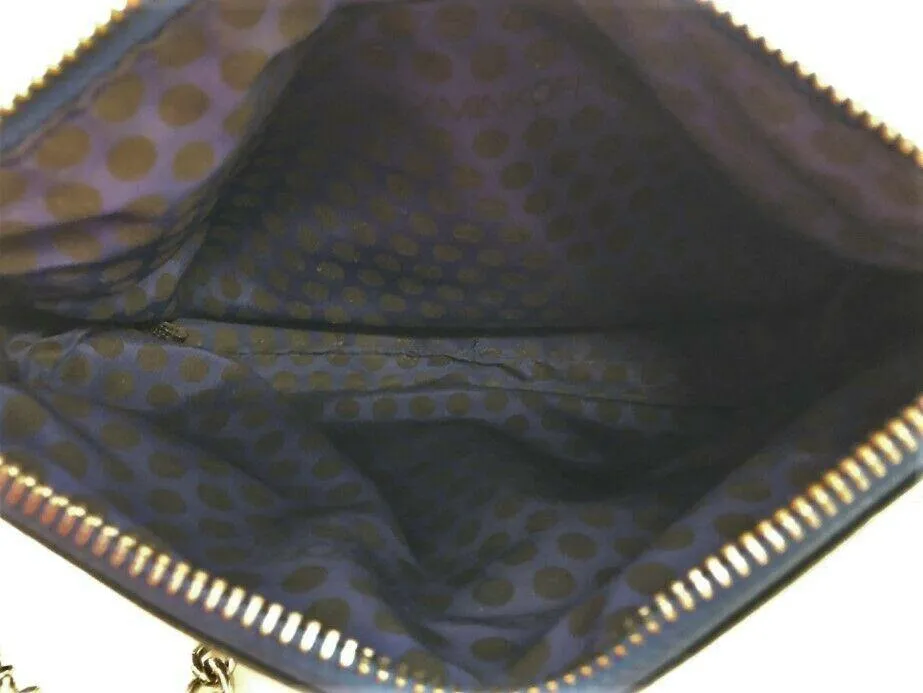 Rebecca Minkoff M.A.B. Flap Small Crossbody Bag Blue Leather