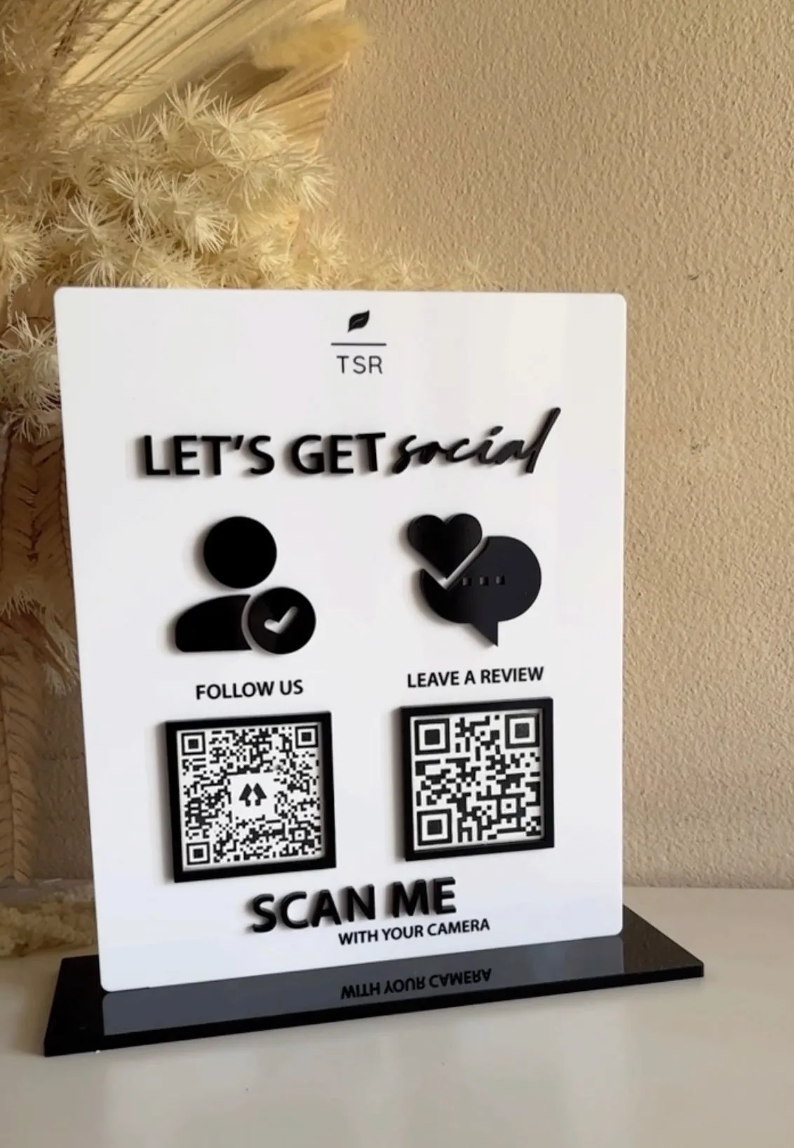 Rectangle 2 QR Codes and Logo Sign