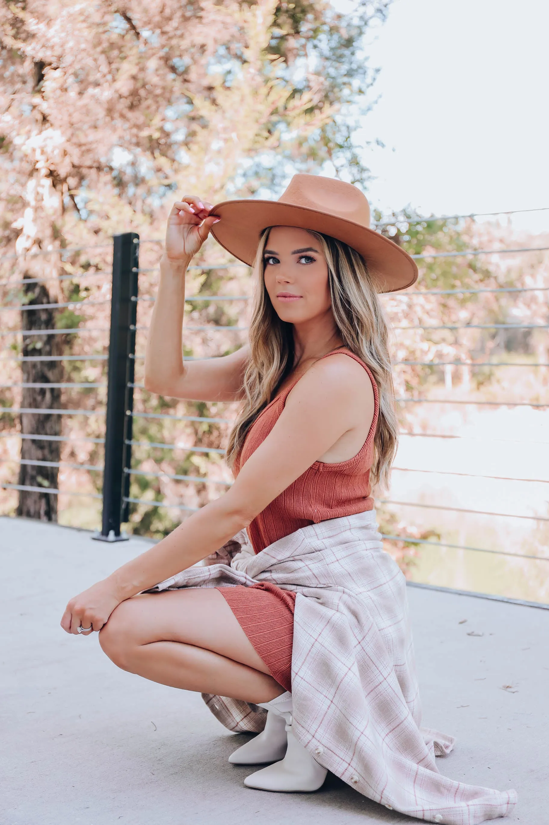 Reese Fedora Hat - Tan