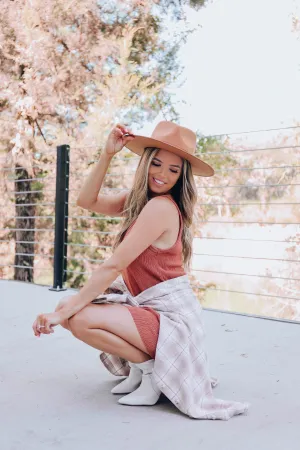 Reese Fedora Hat - Tan