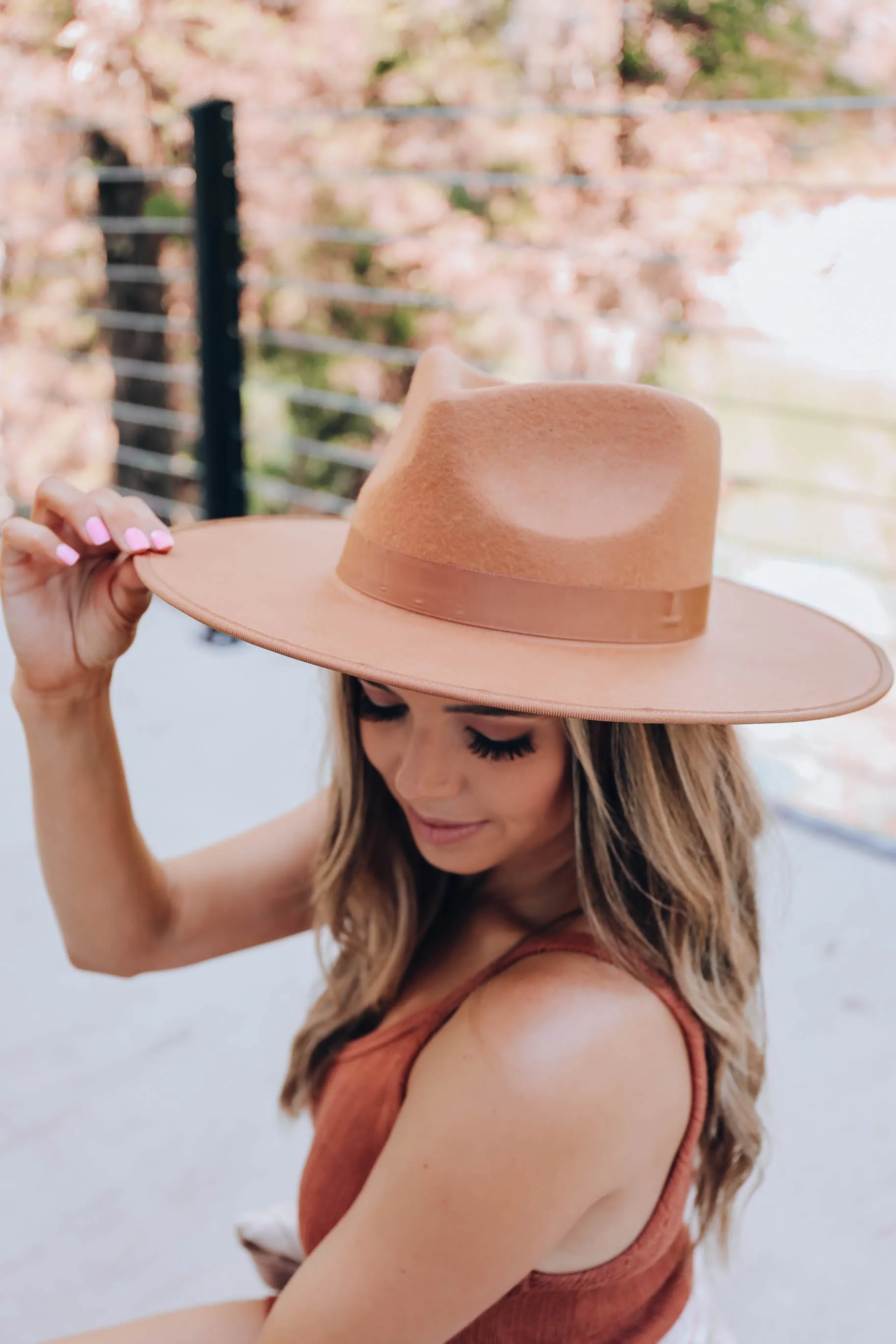 Reese Fedora Hat - Tan