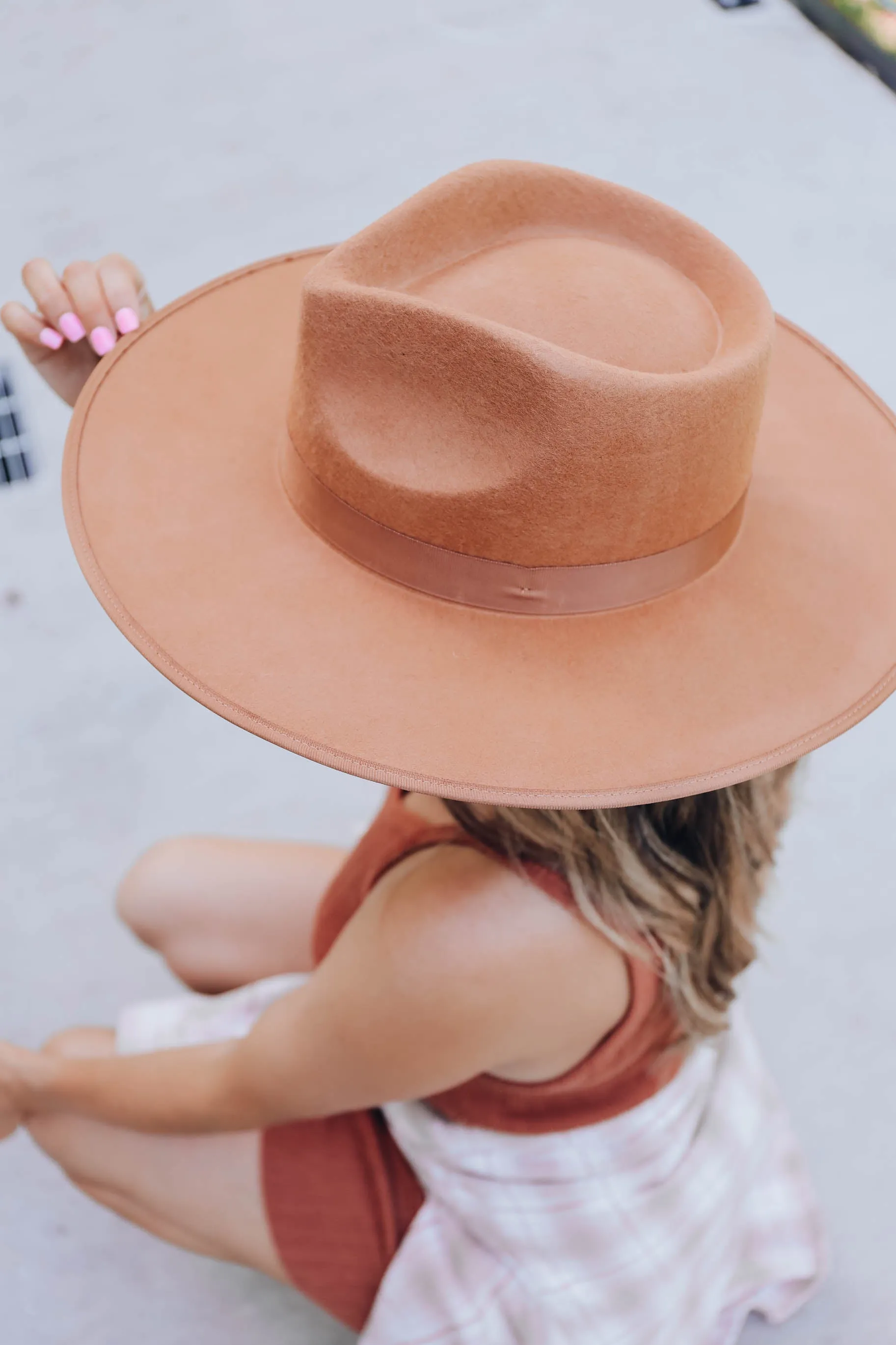 Reese Fedora Hat - Tan