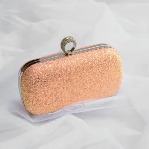 Regal Shimmer Clutch Champagne
