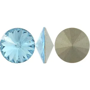 RIVOLI AQUAMARINE 12mm 2PC