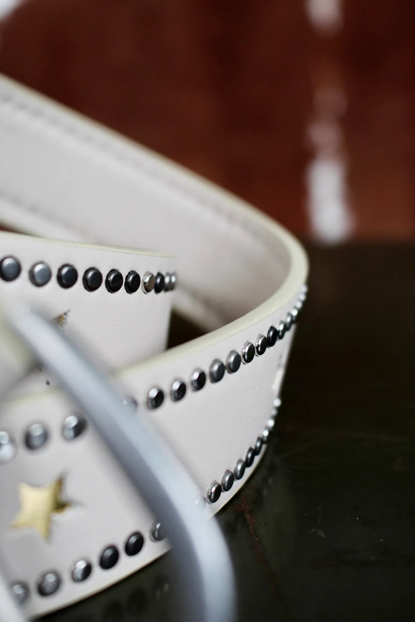 Rodeo Star Studded Belt • Cream - FINAL SALE