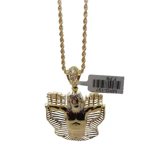 Rope Chain 2.5MM 10K With Maceo en OR 10K MNG-033