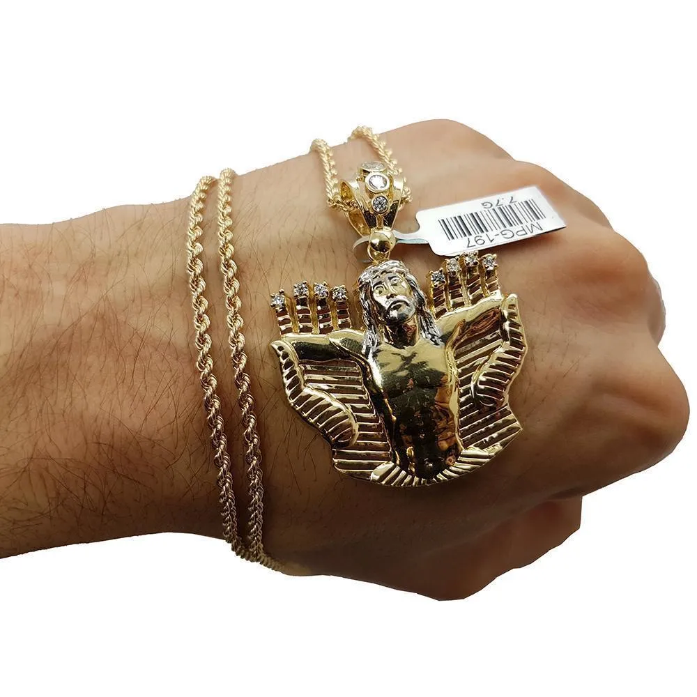 Rope Chain 2.5MM 10K With Maceo en OR 10K MNG-033