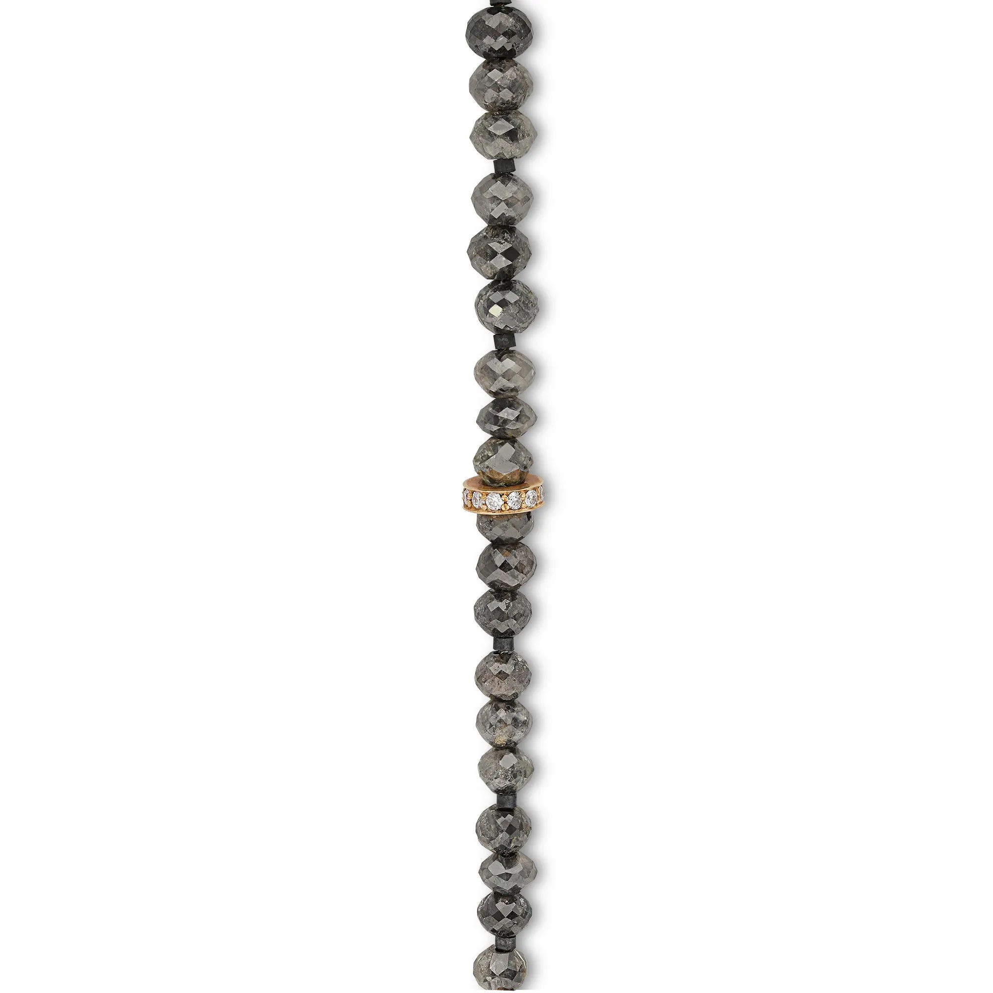 Rose Gold & Fancy Grey Diamond Beaded Bracelet - 21.53 Carat