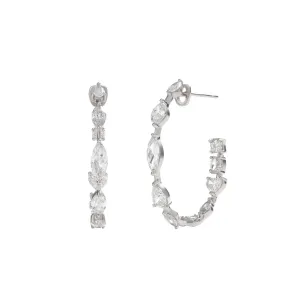 Rosee Diamond Hoop Earrings
