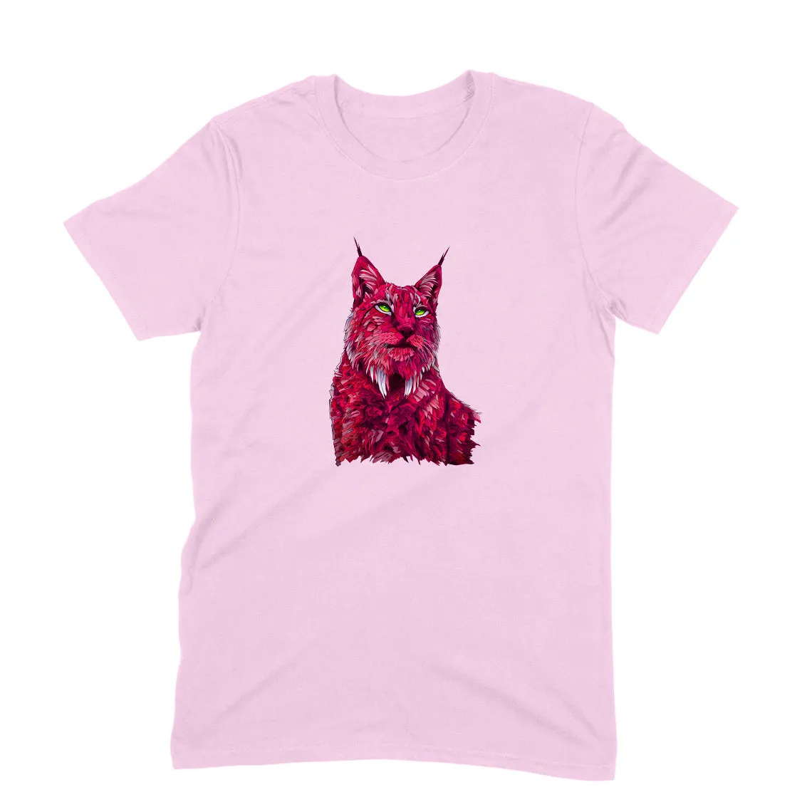 Round Neck T-Shirt (Men) - Roar Of The Fuchsia Lion (10 Colours)