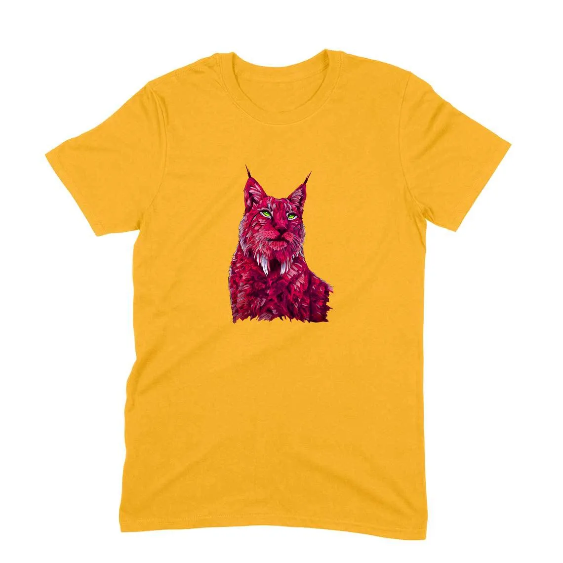 Round Neck T-Shirt (Men) - Roar Of The Fuchsia Lion (10 Colours)