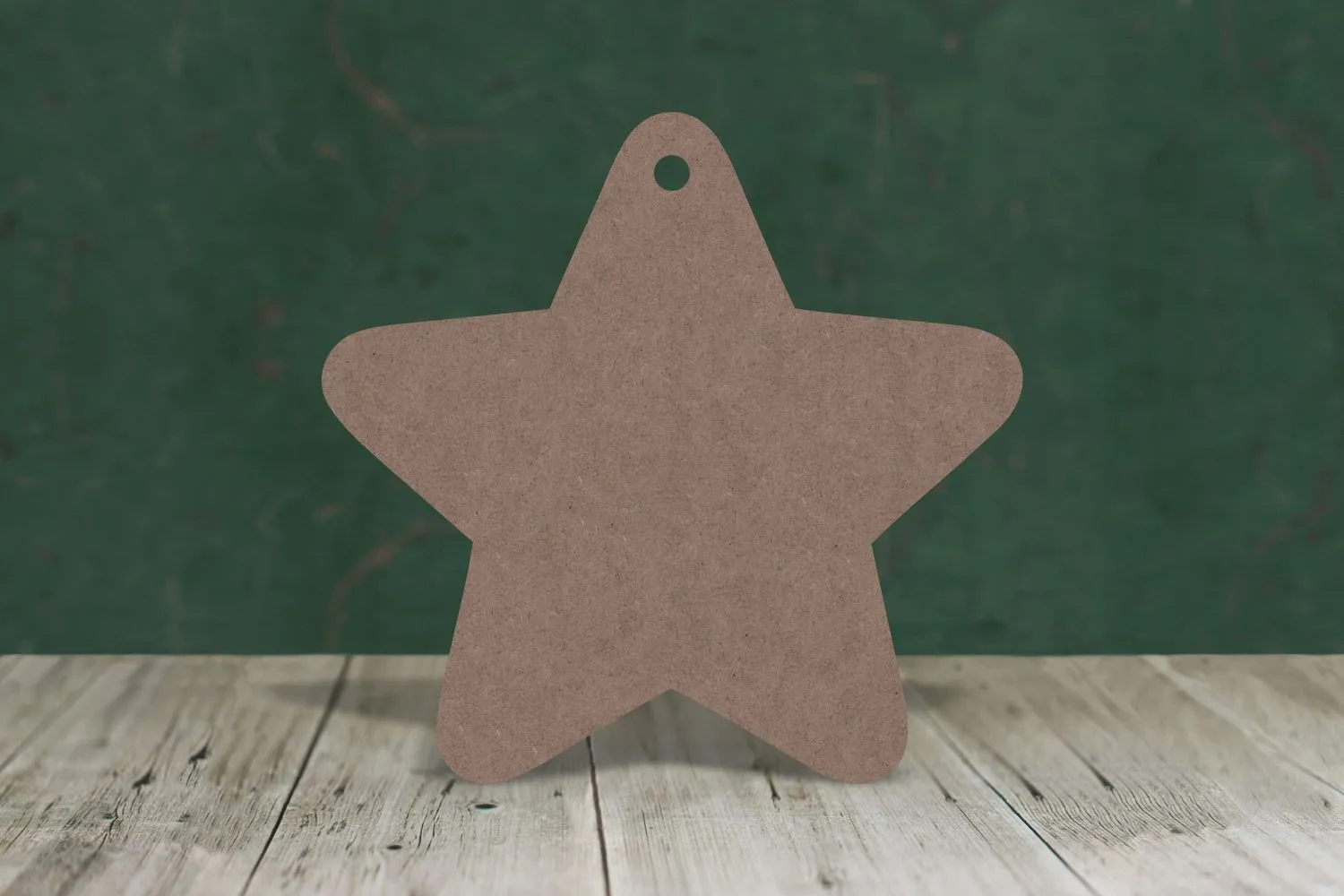 Rounded star - wooden craft blank - 2mm MDF