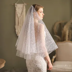 Roycebridal Shiny Start Veil Waist Length