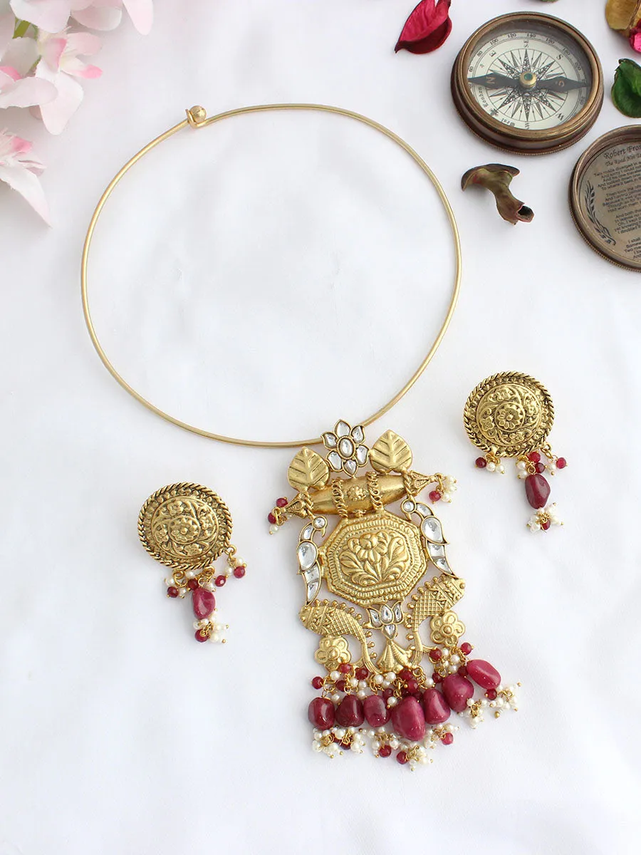 Rukmani Hasli Necklace Set