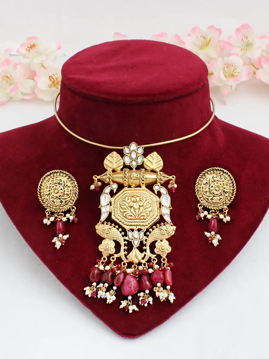 Rukmani Hasli Necklace Set