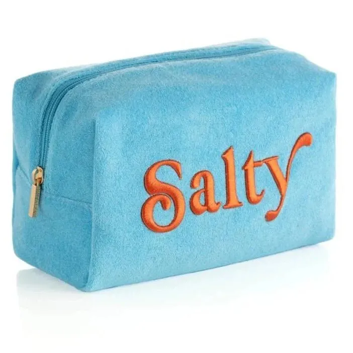 Salty Zip Pouch in Turquoise