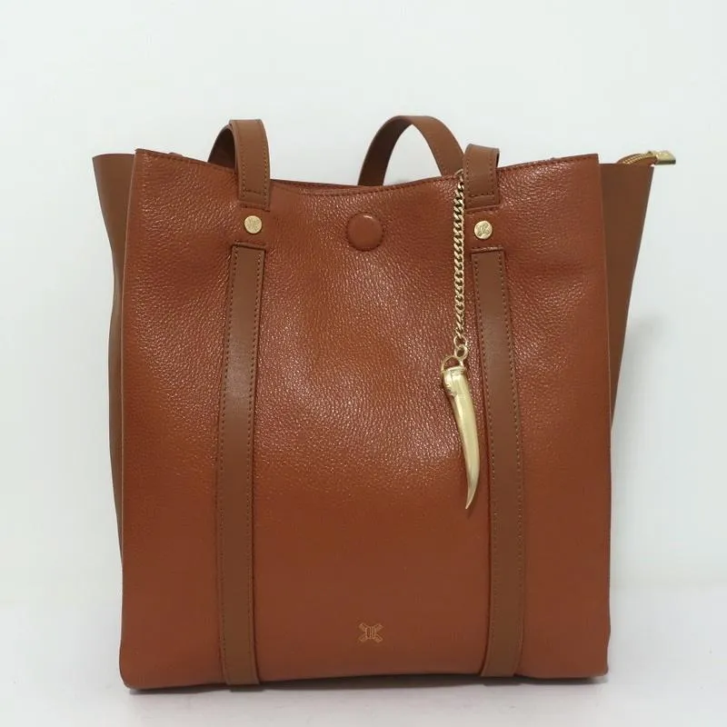 Sancia Marisa Tote Cognac Leather Extra Large Shoulder Bag