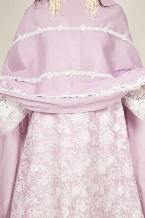 Scallop Insert Chunni (lilac)