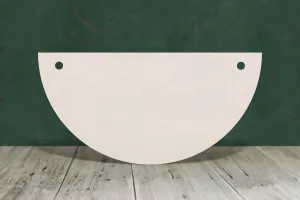 Semi circles wooden craft shape - plywood