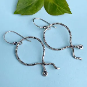 Serpentine Hoop Earrings / Made to Order
