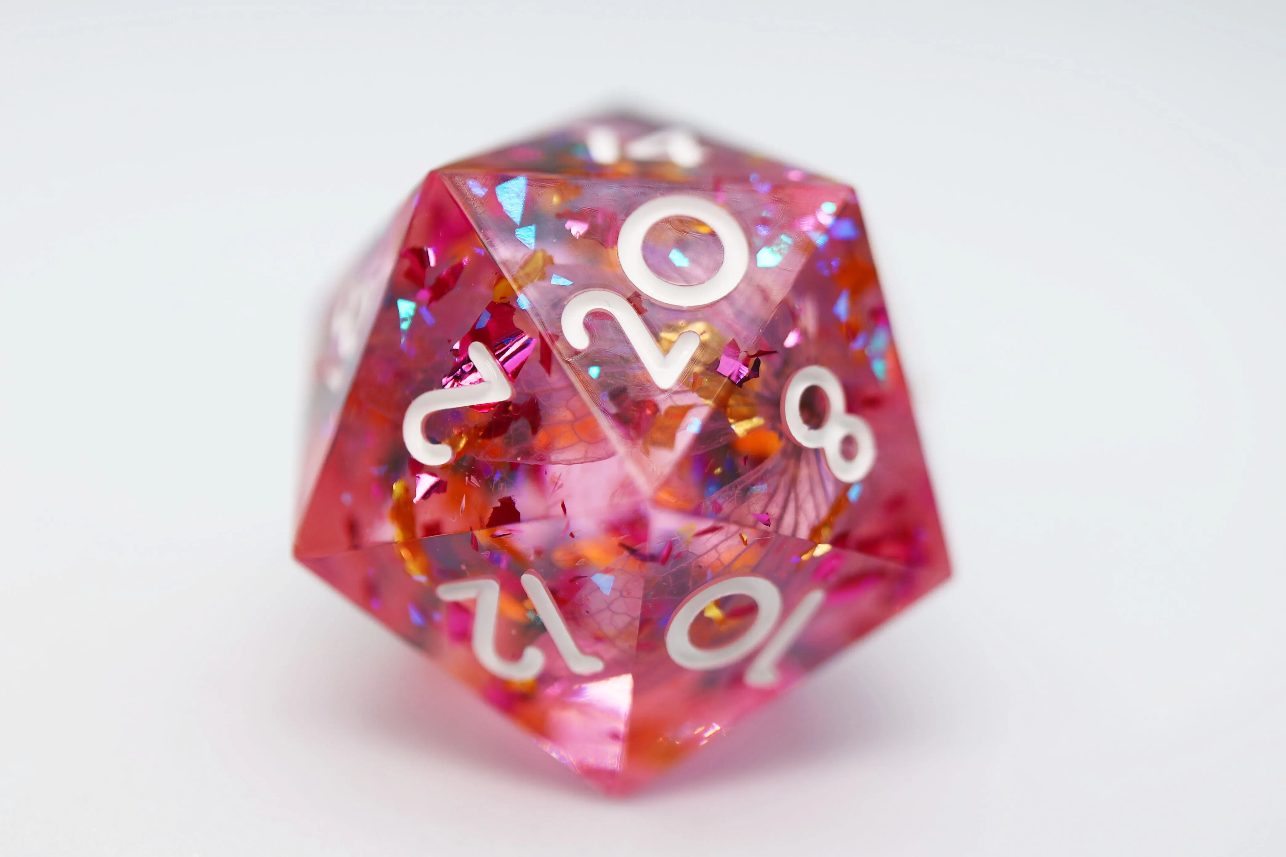 Sharp Edge Resin RPG Dice Set - Floral Wind