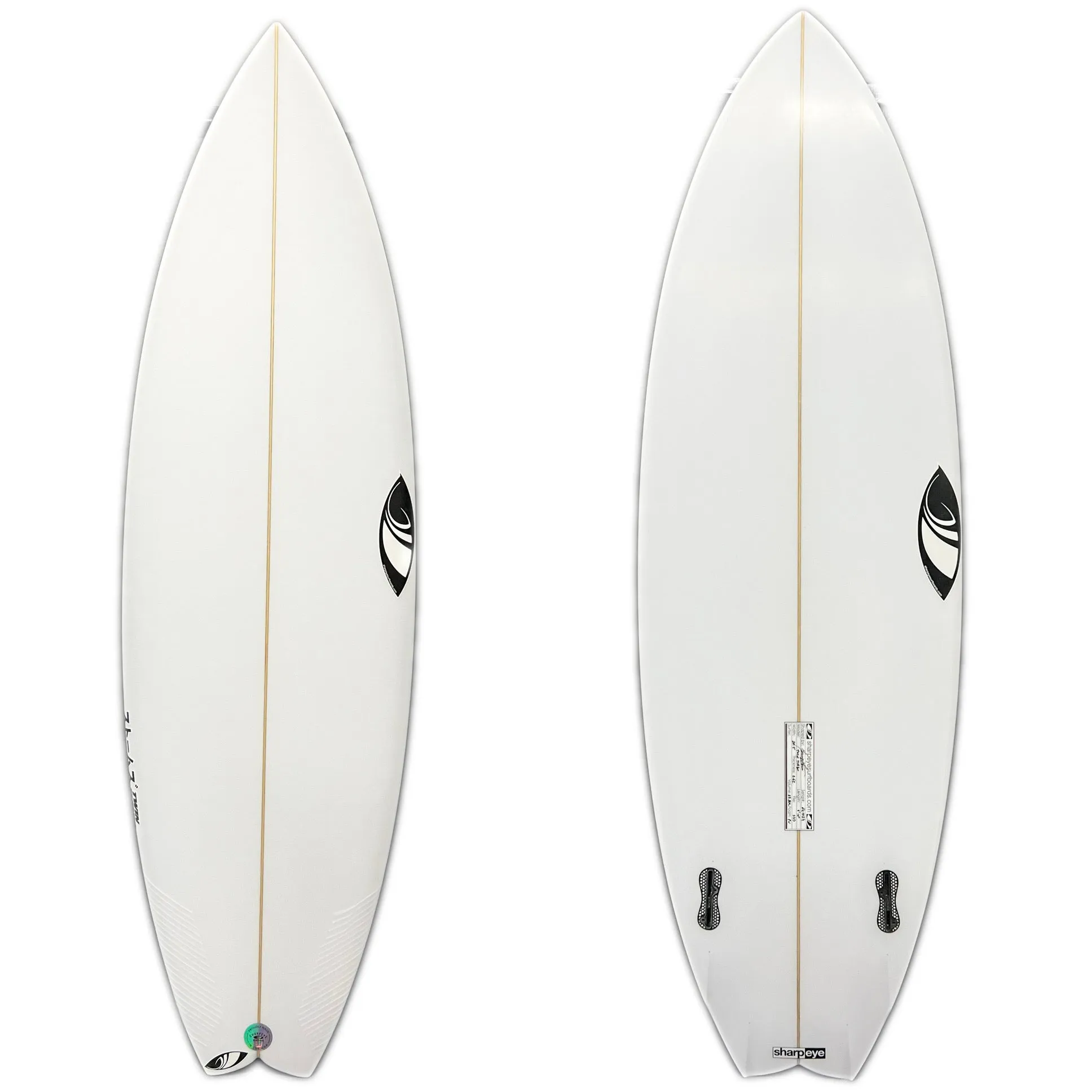 Sharp Eye 5'10" Twin Turbo CT Channel Clear 641024