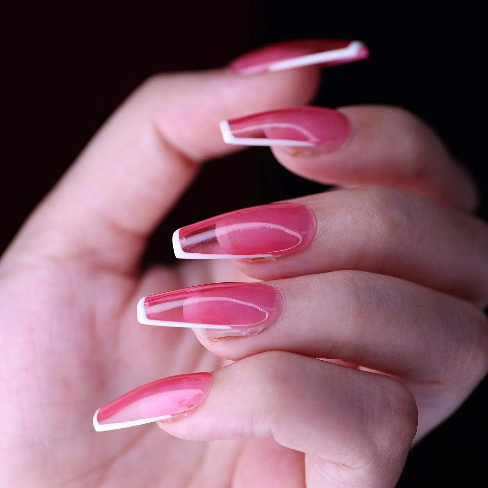 Sharp Pink Jelly French(Haute Exclusive Customization)