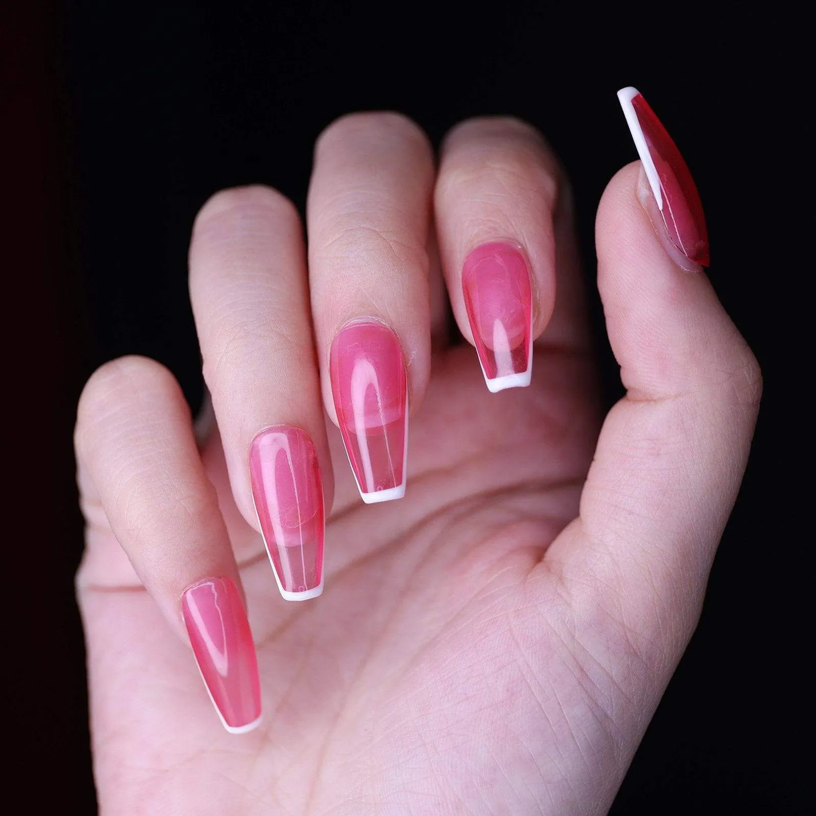 Sharp Pink Jelly French(Haute Exclusive Customization)