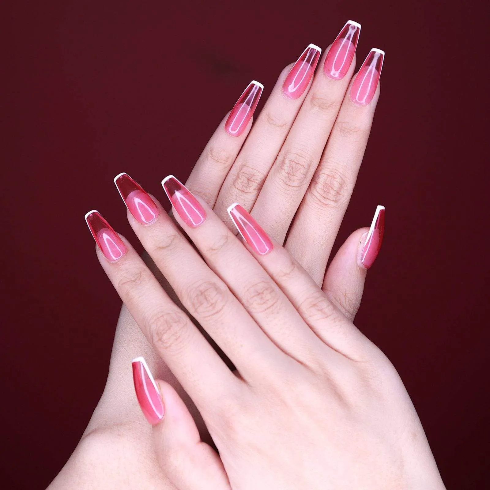 Sharp Pink Jelly French(Haute Exclusive Customization)
