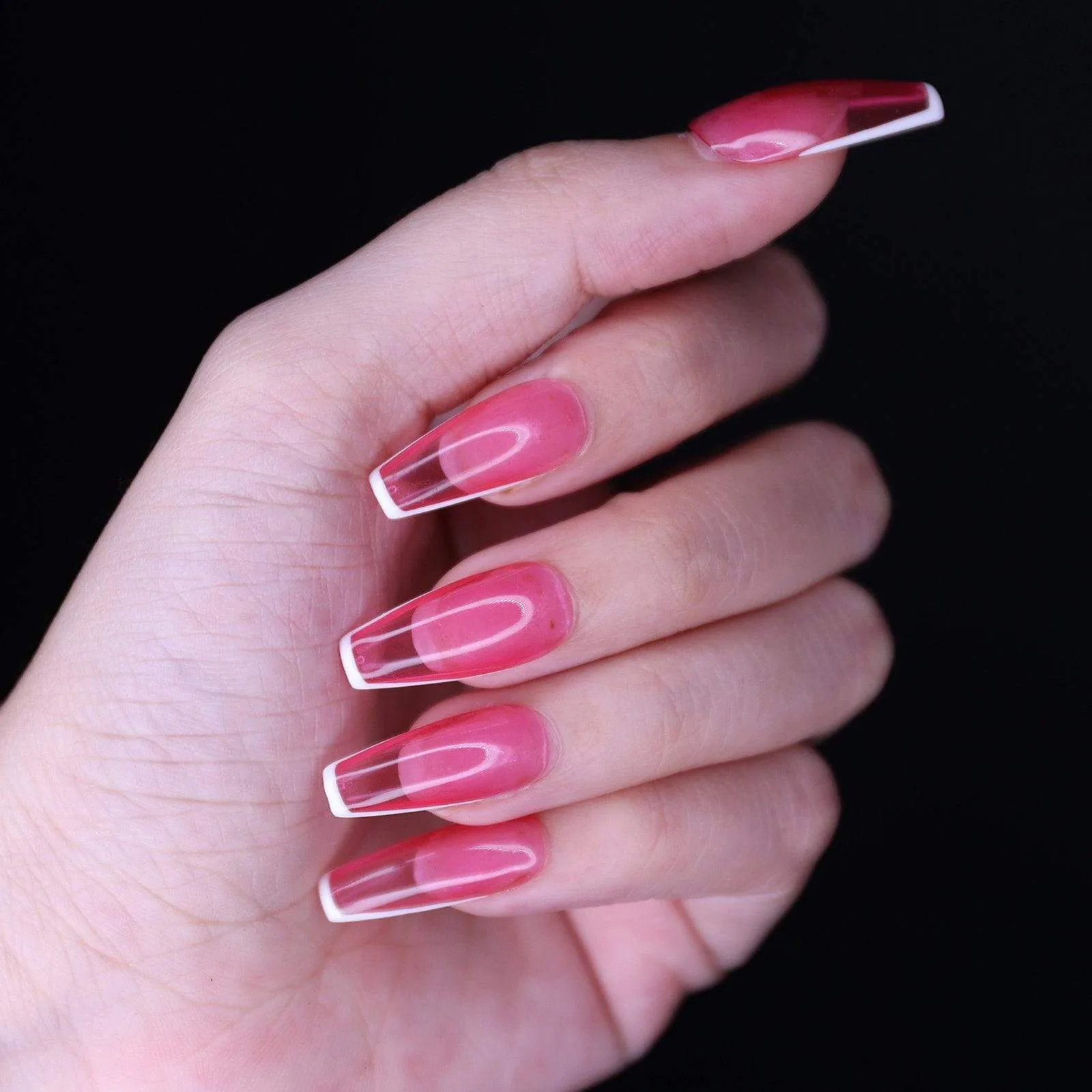 Sharp Pink Jelly French(Haute Exclusive Customization)
