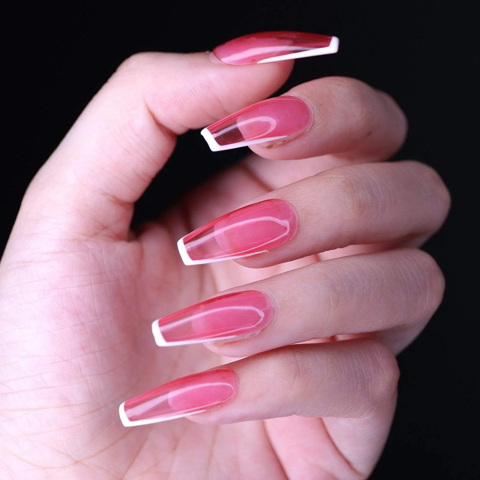 Sharp Pink Jelly French(Haute Exclusive Customization)