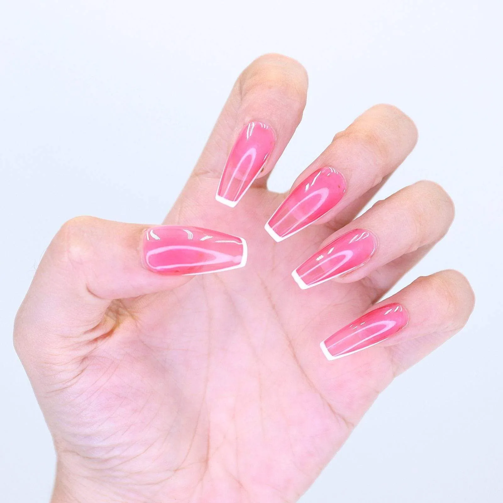 Sharp Pink Jelly French(Haute Exclusive Customization)
