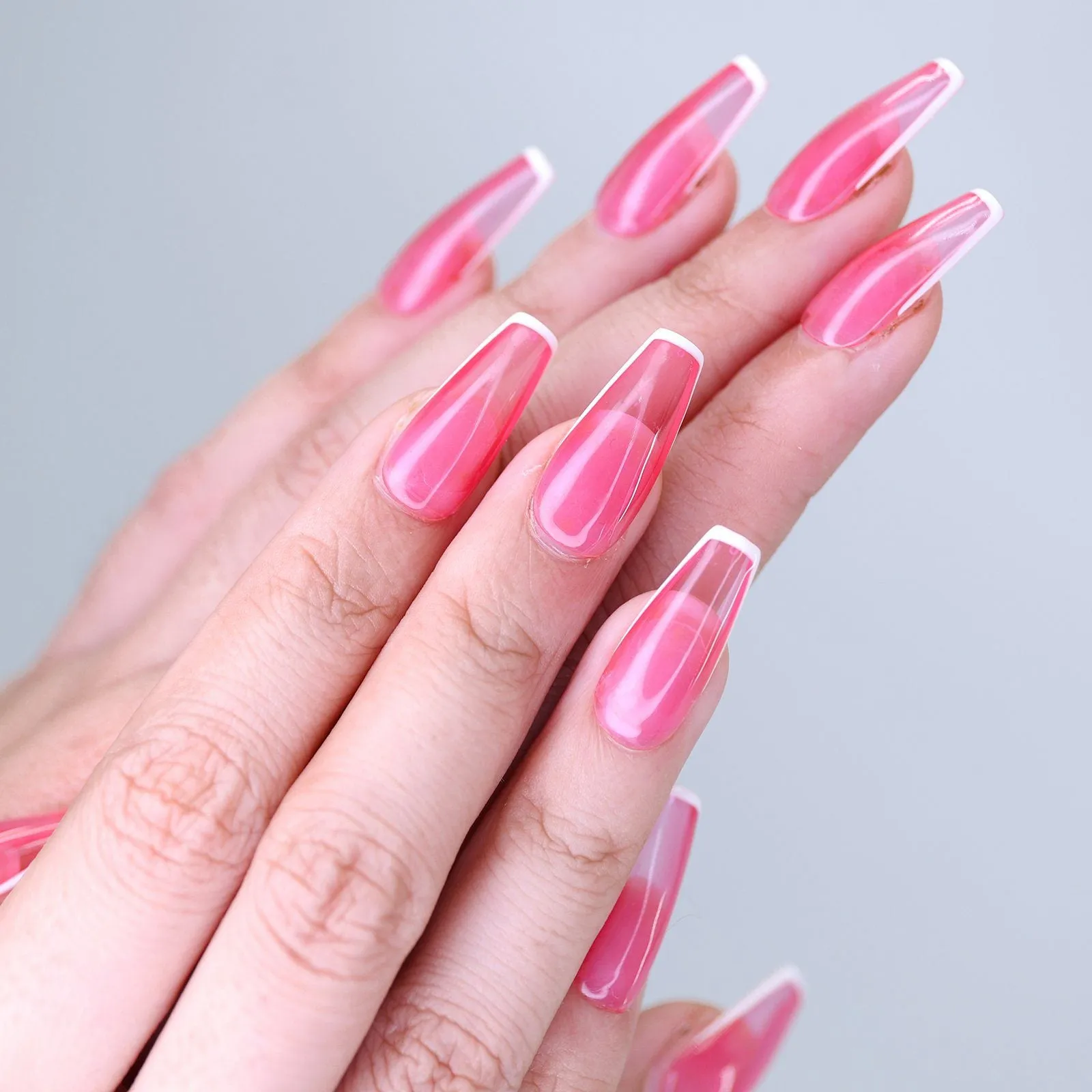 Sharp Pink Jelly French(Haute Exclusive Customization)