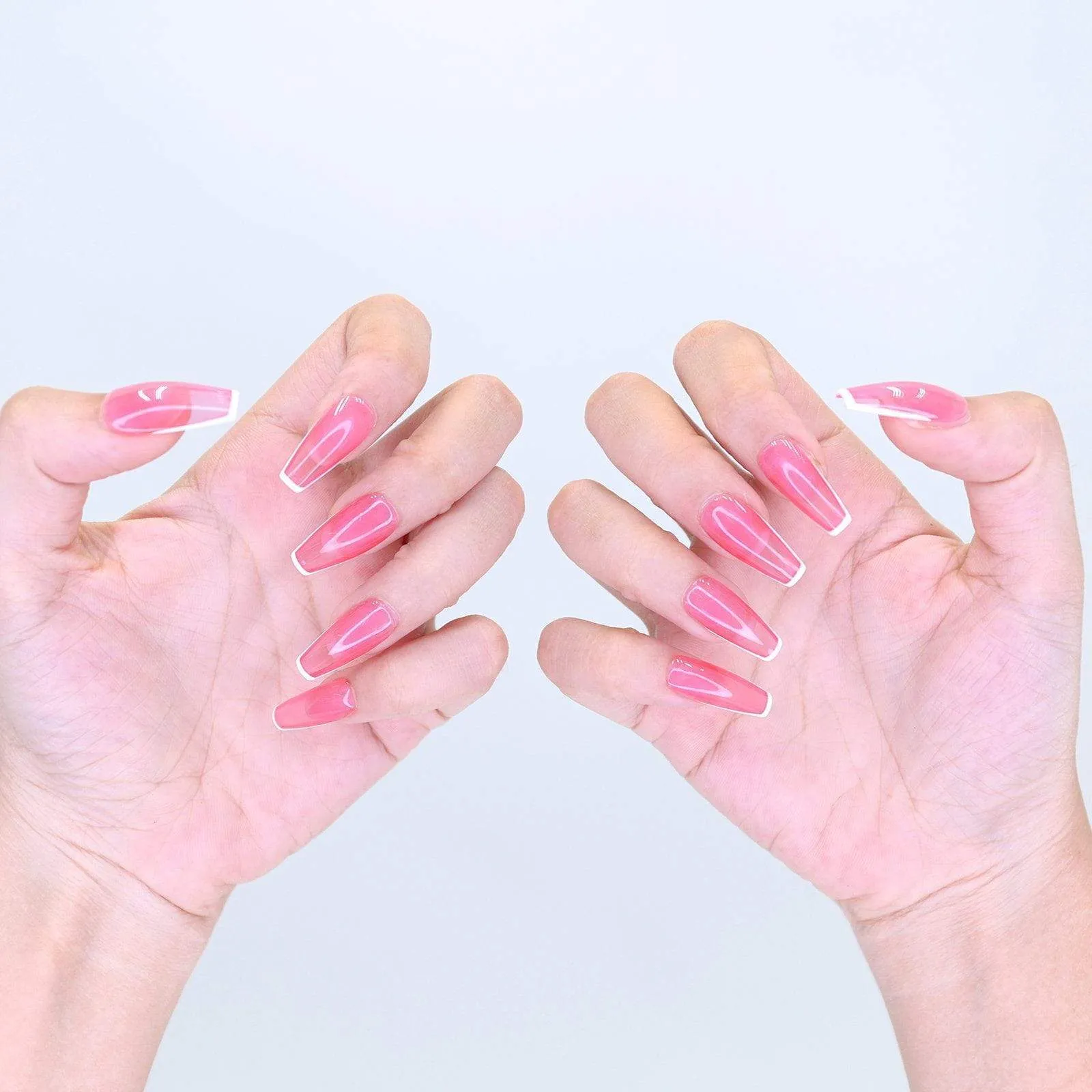 Sharp Pink Jelly French(Haute Exclusive Customization)